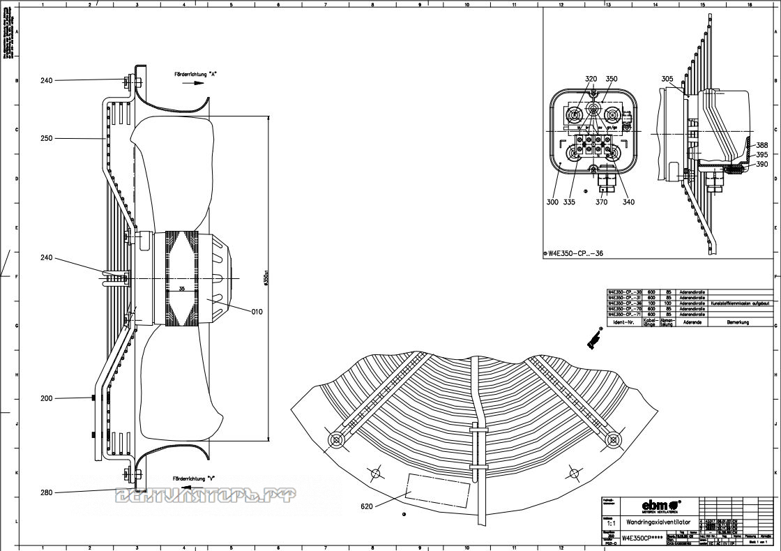 Ebmpapst W4E350-CP06-36 интернет магазин