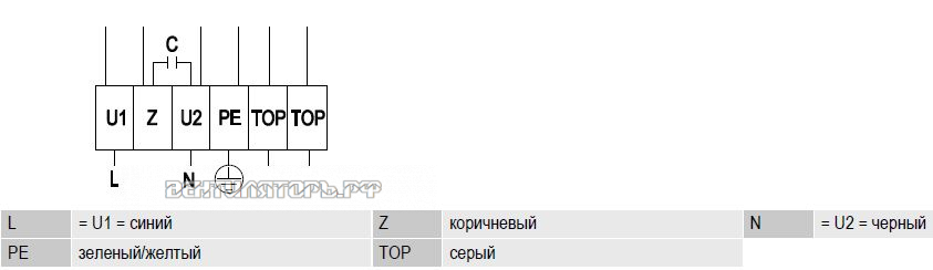 Схема S4E450-AO09-01 подключения