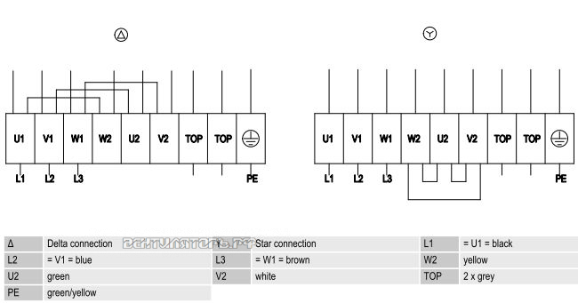 W6D630-DN01-02 схема электрического подключения